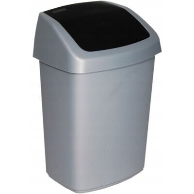 Curver Swing Top waste bin, dark grey, 25L Curver Swing Top waste bin, dark grey, 25L