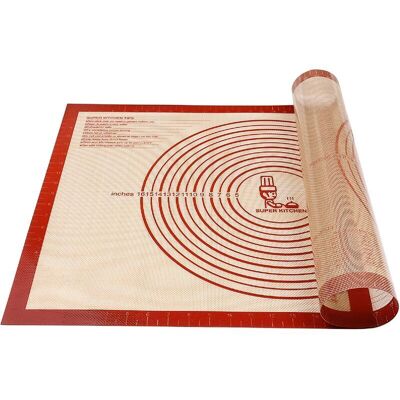 LUNE Extra Large Non-Slip Silicone Pastry Mat with Measurements 28' x 20' for Silicone Baking Mat, Counter Mat, Rolling Dough Mat, Oven Liner, LUNE Extra Large Non-Slip Silicone Pastry Mat with Measurements 28' x 20' for Silicone Baking Mat, Counter Mat, Rolling Dough Mat, Oven Liner,