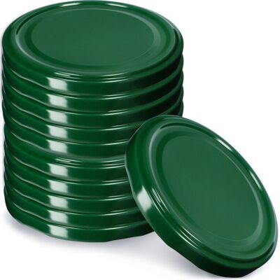 KADAX screw-on lids, 89 mm diameter, metal, for preserving jars, 10 pieces, green KADAX screw-on lids, 89 mm diameter, metal, for preserving jars, 10 pieces, green
