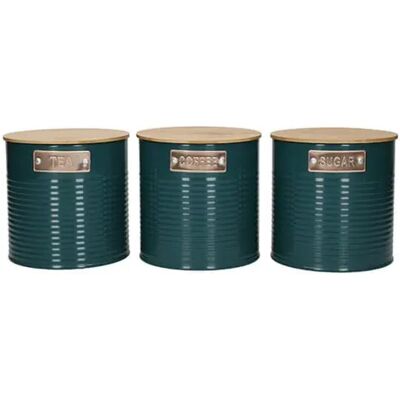 Kitchen Craft KitchenCraft Tea Coffee Sugar Set Teal Kitchen Craft KitchenCraft Tea Coffee Sugar Set Teal