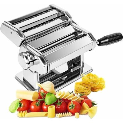 Orchidée - Manual Fresh Pasta Machine, 7 Scales, 403 Stainless Steel for Tagliolini Fettucine Lasagna Ravioli Spaghetti (7 Scales) Orchidée - Manual Fresh Pasta Machine, 7 Scales, 403 Stainless Steel for Tagliolini Fettucine Lasagna Ravioli Spaghetti (7 Scales)