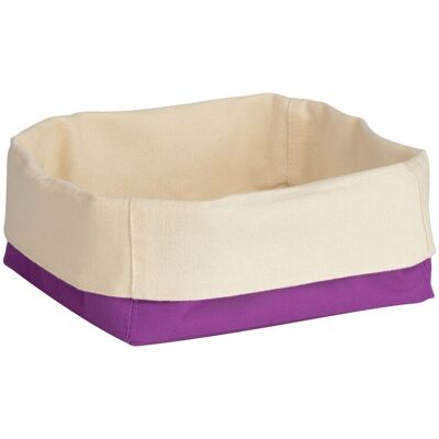 Premier Housewares - Purple And Cream Small Bread Basket Premier Housewares - Purple And Cream Small Bread Basket