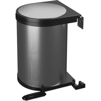 Relaxdays Stainless Steel Under Sink Recycling Bin - 12L - Modern Kitchen Waste Container Relaxdays Stainless Steel Under Sink Recycling Bin - 12L - Modern Kitchen Waste Container