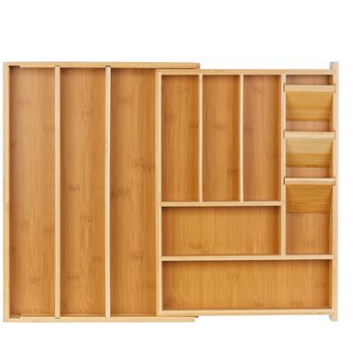 Relaxdays Braided Cutlery Drawer Organizer - Kitchen Storage Relaxdays Braided Cutlery Drawer Organizer - Kitchen Storage