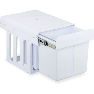 Relaxdays White Built-in Trash Bin - Kitchen Recycling Waste Management Relaxdays White Built-in Trash Bin - Kitchen Recycling Waste Management