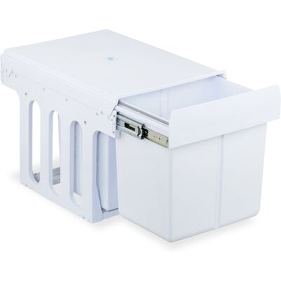 Relaxdays White Kitchen Trash Bin - 15L, 8L, 8L - Space-saving, Removable Buckets Relaxdays White Kitchen Trash Bin - 15L, 8L, 8L - Space-saving, Removable Buckets