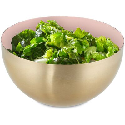 Relaxdays Stainless Steel Salad Bowl - 2L Pink/Gold Relaxdays Stainless Steel Salad Bowl - 2L Pink/Gold
