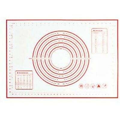 COAVAS Silicone Baking Mat, 70x50cm Non-Stick Baking Mat, Non-Slip Rolling Mat with Measurement for Fondant Pastries, Cookies, Pizza Dough COAVAS Silicone Baking Mat, 70x50cm Non-Stick Baking Mat, Non-Slip Rolling Mat with Measurement for Fondant Pastries, Cookies, Pizza Dough