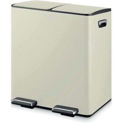 Tower 40L Recycling Pedal Bin, Cream T838022C Tower 40L Recycling Pedal Bin, Cream T838022C