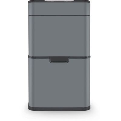Tower - Ozone Recycling Sensor Bin - 50L - Grey - Hands Free - Bin Tower - Ozone Recycling Sensor Bin - 50L - Grey - Hands Free - Bin