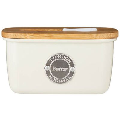 Living Cream Butter Storage & Spatula Set - Typhoon Living Cream Butter Storage & Spatula Set - Typhoon