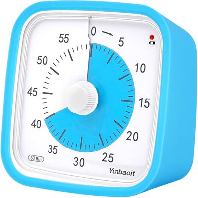 ODIPIE Visual Timer with Night Light, 60 Minute Countdown Timer for Kids and Adults, Silent Classroom Timer, Time Management Tool for Home, School or Work ODIPIE Visual Timer with Night Light, 60 Minute Countdown Timer for Kids and Adults, Silent Classroom Timer, Time Management Tool for Home, School or Work