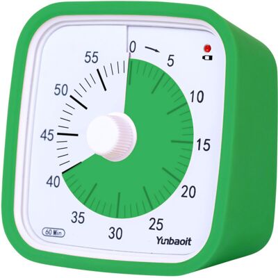 ODIPIE Visual Timer with Night Light, 60 Minute Countdown Timer for Kids and Adults, Silent Classroom Timer, Time Management Tool for Home, School or Work ODIPIE Visual Timer with Night Light, 60 Minute Countdown Timer for Kids and Adults, Silent Classroom Timer, Time Management Tool for Home, School or Work