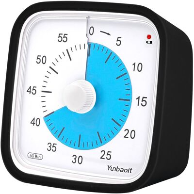 ODIPIE Visual Timer with Night Light, 60 Minute Countdown Timer for Kids and Adults, Silent Classroom Timer, Time Management Tool for Home, School or Work ODIPIE Visual Timer with Night Light, 60 Minute Countdown Timer for Kids and Adults, Silent Classroom Timer, Time Management Tool for Home, School or Work