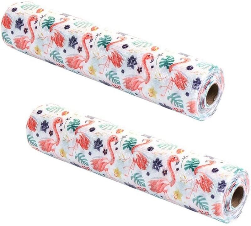 Tonchean - 2PCS Drawer Liner, Kitchen Cupboard Paper, Drawer Mat, Waterproof Non-Slip Heat Resistant Drawer Mat Placemat Can Be Cut, Non-Adhesive