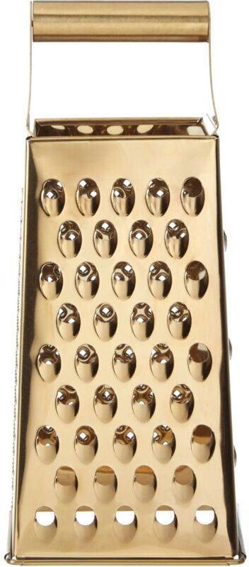 Premier Housewares - Large Gold Grater Microplane Zester Garlic Grater Lemon Zester 8 x 25 x 11