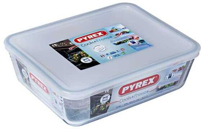 Cook & Freeze 25cm Rectangular Dish With Lid - Pyrex