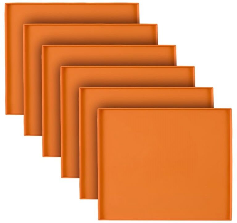 TLILY Silicone Dehydrator Trays for Making Fruit Leather, Non Stick with Raised Edge Reusable Mats
