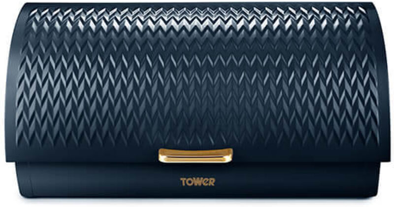 Tower Empire Roll Top Bread Bin Midnight Blue