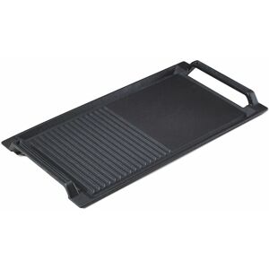 AREBOS Griddle plate for induction 43.6 x 22.9 cm griddle plate cast iron griddle pan for induction, hobs, oven, bbq, gas grill with non-stick,