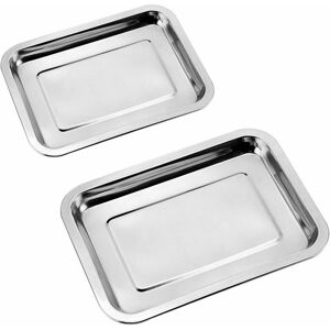 Héloise - Baking Tray Stainless Steel Baking Tray Oven for Home Kitchen Rectangular Stainless Steel Baking Trays Baking Tray Roasting Pan for Chicken