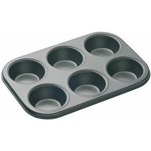 Masterclass Master Class Non-Stick Six Hole Deep Baking Pan 27 x 18cm