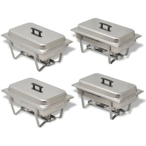 BERKFIELD HOME Mayfair 4 Piece Chafing Dish Set Stainless Steel