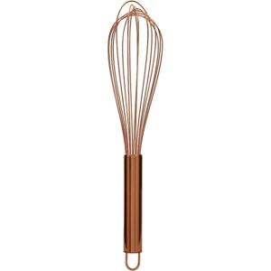 Premier Housewares - Hand Wisk For Mixing Rose Gold Finish Stainless Steel Handheld Whisker for Baking Rust Resistant Whisks With Firm Grip 8 x 8 x 36