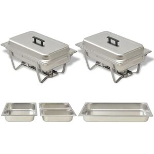 BERKFIELD HOME Royalton 2 Piece Chafing Dish Set Stainless Steel