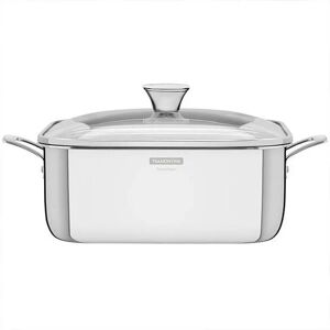 Grano 3-ply Stainless Steel Square Roasting Pot with Lid - Tramontina