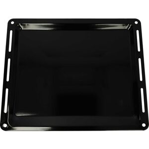 Baking Tray compatible with Ignis aks 2450, aks 2460, aks 2490 Oven - 44.5 x 37.5 x 2.5 cm, Non-stick Coating, Enamelled Black - Vhbw