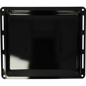 Baking Tray compatible with Ignis aks 2450, aks 2460, aks 2490 Oven - 44.5 x 37.5 x 3.5 cm, Non-stick Coating, Enamelled Black - Vhbw