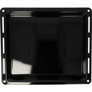 Baking Tray compatible with Ignis aks 2450, aks 2460, aks 2490 Oven - 44.5 x 37.5 x 4.4 cm, Non-stick Coating, Enamelled Black - Vhbw