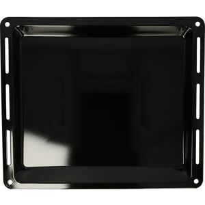 Baking Tray compatible with Ikea 002.181.79 ovn 908 s ik Oven - 44.5 x 37.5 x 3.5 cm, Non-stick Coating, Enamelled Black - Vhbw