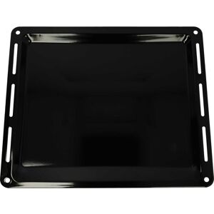 Baking Tray compatible with Ikea 102.181.69 ov D40 s ik Oven - 44.5 x 37.5 x 2.5 cm, Non-stick Coating, Enamelled Black - Vhbw