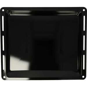 Baking Tray compatible with Ikea 102.181.69 ov D40 s ik Oven - 44.5 x 37.5 x 3.5 cm, Non-stick Coating, Enamelled Black - Vhbw