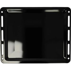 Baking Tray compatible with Neff B45FS22N0/01, B45FS22N0/24, B45FS26N0K/39 Oven - 45.5 x 36.1 x 2 cm, Non-stick Coating, Enamelled Black - Vhbw