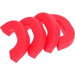 NEIGE 4 Pack Silicone Auxiliary Handle Holder Heat Resistant Insulated Pan Handle Cover Cast Iron Wok Frying Pan Handle Cover, Red NEIGE 4 Pack Silicone Auxiliary Handle Holder Heat Resistant Insulated Pan Handle Cover Cast Iron Wok Frying Pan Handle Cover, Red