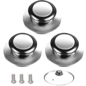 TEHTUY 5-Piece Lid Knob Set, Pot Lid Handle, Suitable for Glass Lid Handles, Stainless Steel Pot Lids, for Kitchen Utensils TEHTUY 5-Piece Lid Knob Set, Pot Lid Handle, Suitable for Glass Lid Handles, Stainless Steel Pot Lids, for Kitchen Utensils