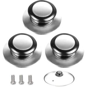 MCBOSON 5 Piece Lid Knobs, Pot Lid Handles, Suitable for Glass Lid Handles, Stainless Steel Pot Lids, for Kitchen Cookware MCBOSON 5 Piece Lid Knobs, Pot Lid Handles, Suitable for Glass Lid Handles, Stainless Steel Pot Lids, for Kitchen Cookware