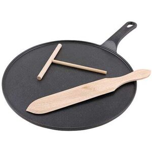 Invicta - Chasseur Cast Iron Matt Black 30cm Crepe Pan Invicta - Chasseur Cast Iron Matt Black 30cm Crepe Pan