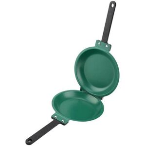 TEHTUY Folding Stainless Steel Pan, Double-Sided Non-Stick Pan, 19cm for Quick Breakfast Cooking (Green) TEHTUY Folding Stainless Steel Pan, Double-Sided Non-Stick Pan, 19cm for Quick Breakfast Cooking (Green)