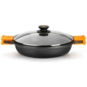 BRA Frying pan - PINTI - CM20 - 2 handles - Effective lid - All heat sources compatible BRA Frying pan - PINTI - CM20 - 2 handles - Effective lid - All heat sources compatible