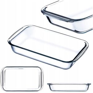 KADAX rectangular glass casserole dish, roasting dish, transparent, 1L KADAX rectangular glass casserole dish, roasting dish, transparent, 1L