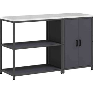 Kitchen Storage Set 2 pcs Anthracite Cold-rolled steel vidaXL Kitchen Storage Set 2 pcs Anthracite Cold-rolled steel vidaXL