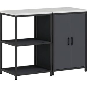 Kitchen Storage Set 2 pcs Anthracite Cold-rolled steel vidaXL Kitchen Storage Set 2 pcs Anthracite Cold-rolled steel vidaXL