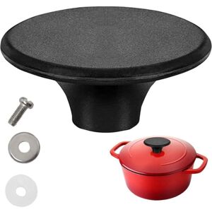 TEHTUY Replacement knob for Dutch oven compatible with Le Creuset - Replacement handle for Lodge, Aldi and other enameled cast iron Dutch ovens (pack of 1) TEHTUY Replacement knob for Dutch oven compatible with Le Creuset - Replacement handle for Lodge, Aldi and other enameled cast iron Dutch ovens (pack of 1)