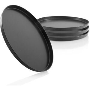 MEMKEY Set of 4 oven dishes for baking cakes, baking trays, round pizzas, non-stick, 26 cm MEMKEY Set of 4 oven dishes for baking cakes, baking trays, round pizzas, non-stick, 26 cm