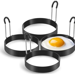 TORMATOR Stainless steel egg ring, 4-way fried egg mold for frying pan, egg rings, crepe mold, round omelet mold, 7.5 x 2 cm TORMATOR Stainless steel egg ring, 4-way fried egg mold for frying pan, egg rings, crepe mold, round omelet mold, 7.5 x 2 cm