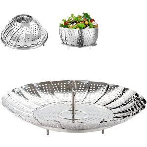 SNQ Stainless Steel Steamer Insert, 23cm (9 inch) Stainless Steel Steamer for Pressure Cooker, Steamer Insert, Daisy Steamer, Foldable Vegetable Steamer SNQ Stainless Steel Steamer Insert, 23cm (9 inch) Stainless Steel Steamer for Pressure Cooker, Steamer Insert, Daisy Steamer, Foldable Vegetable Steamer